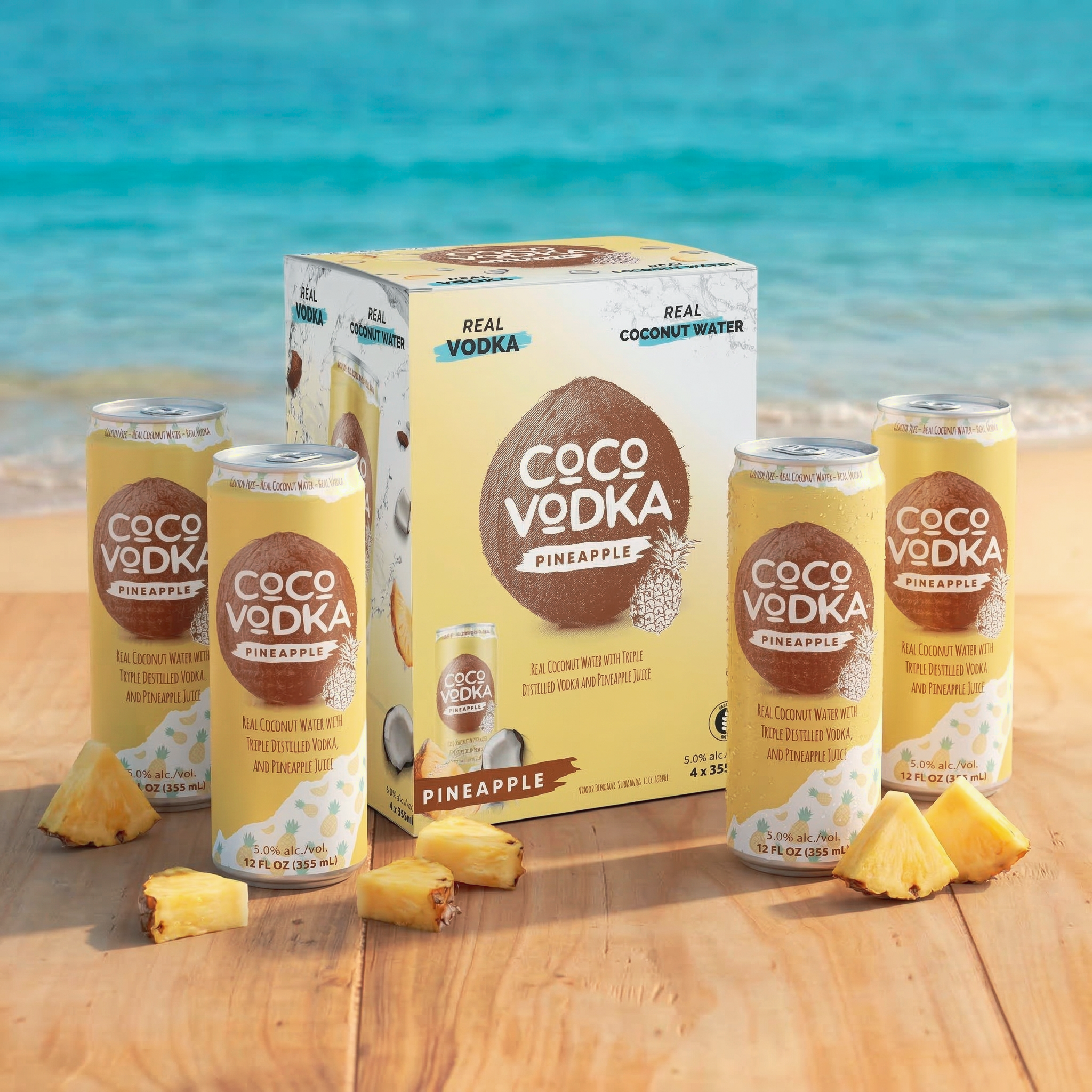 Coconut☆　 CoCo Vodka Pineapple 4 pack – Coco Vodka