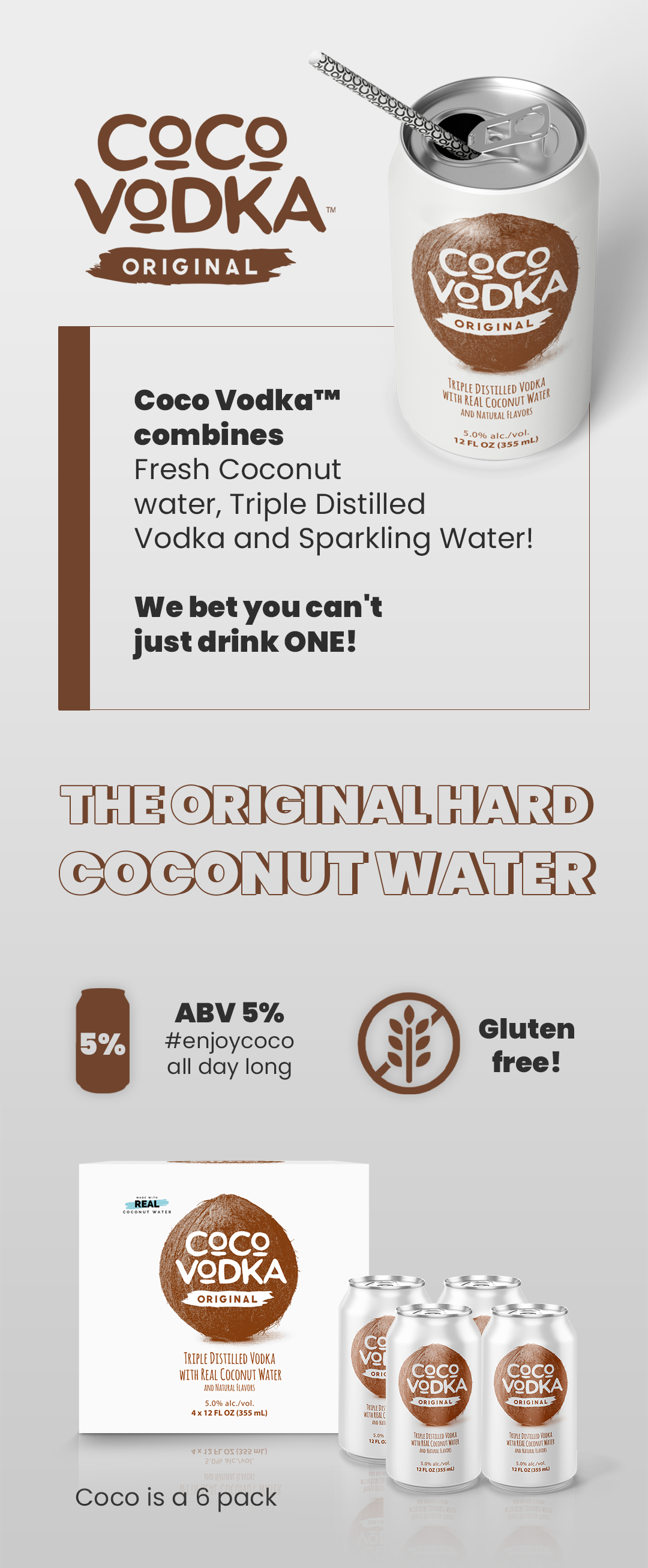 CoCo Vodka Original 4 pack | Coco Vodka